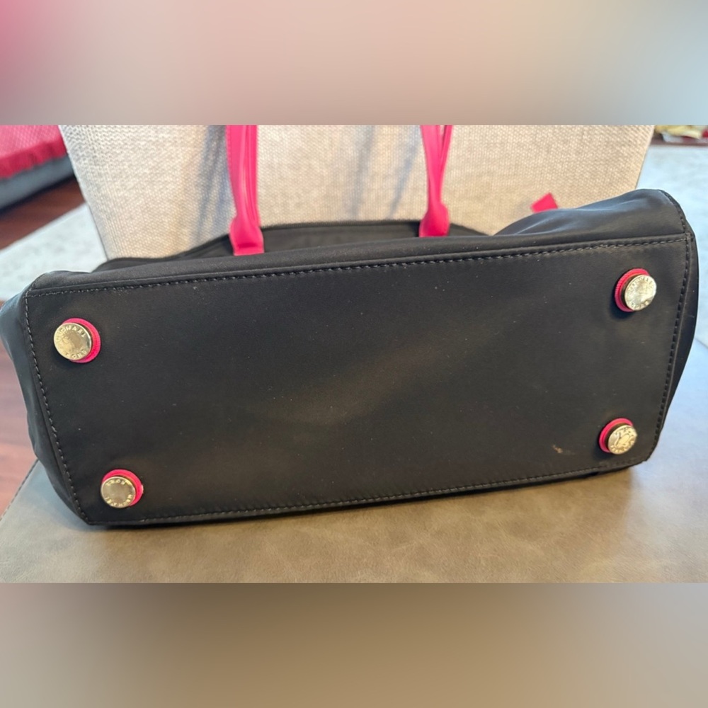 Michael Kors Black Tote with Pink Accents - Picture 3 of 9